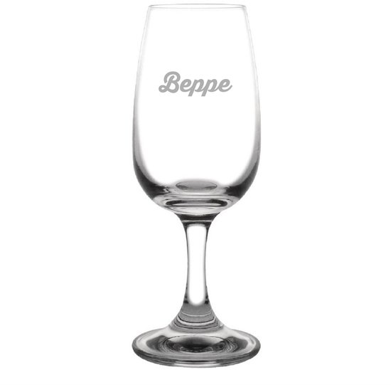 Foto: Gegraveerde portglas 12cl beppe