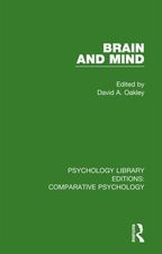 Psychology Library Editions: Comparative Psychology - Brain  ... - cover