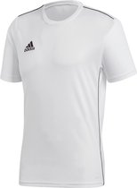 Adidas Core 18  Sportshirt Heren - White/Black - Maat XL