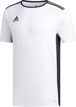 adidas Entrada 18 Trikot Heren Sportshirt - Wit/Zwart - Maat XL