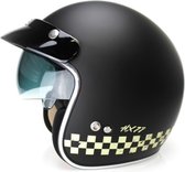 IXS 77 2.0 race jethelm mat zwart - wit | Maat XL