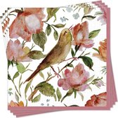 Servetten Perzische rozen (20st) 33x33cm