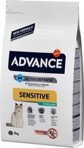 Advance - Cat Sensitive Sterilized Salmon - Kattenvoer - 3 kg