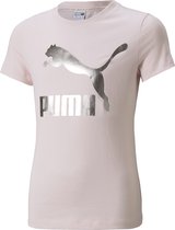 PUMA Classics Logo Meisjes T-Shirt - Maat 128