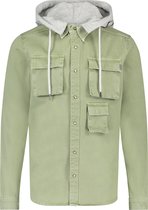 Purewhite -  Heren Regular Fit    Hoodie  - Groen - Maat XS