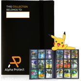 Alpha Protect® Verzamelmap voor Pokémon & Yu-Gi-Oh Kaarten – Pokemon Kaarten Map 360 Vakken – Incl. Naamvak