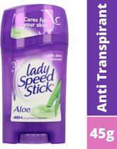 Lady Speed Stick Aloe Vera Deodorant Stick - 48h Anti Transpirant - Deo Stick - Anti Witte Strepen - Deodorant Vrouw - 45g