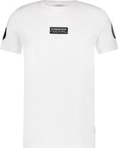 Purewhite -  Heren Slim Fit    T-shirt  - Wit - Maat XL