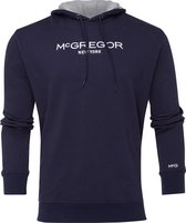 McGregor Sweater Navy Heren| 100% Katoen | Ronde Hals / O Hals met Capouchon | Maat L | McGregor New York| Geborduurd logo op de Borst