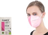 Viper Respirator 5-laags FFP2 gezichtsmasker roze 10 stuks