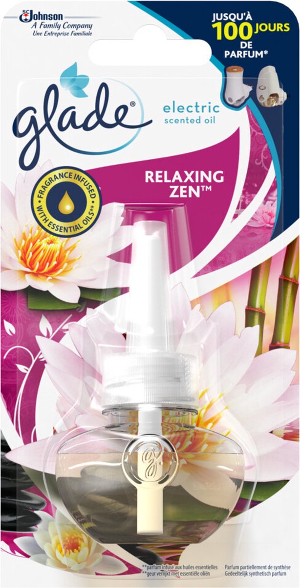 6x Glade Elektrische Geurverspreider Navul Relaxing Zen 20 ml