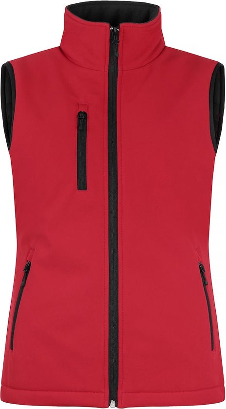 Clique Padded Softshell Vest Women 020959 - Rood - XL