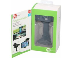 All Ride Smartphonehouder Auto - Universeel Geschikt voor Alle Smartphones - 360 Graden Verstelbaar - Bevestiging Voor op Dashboard of Autoruit - Handsfree Bediening - Kleur Zwart