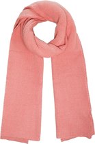 Roze Sjaal Basic - Dun gebreide sjaal - zacht acryl - oud roze sjaal - sjaal herfst/winter