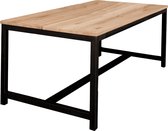 Eettafel | max | eikenhout | naturel | 200 x 100 x 78(h) cm