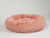 Fluffies - Donut Hondenmand 4XL - Zachtroze - 120 CM - Zacht en Fluffy - Wasbaar en Antislip