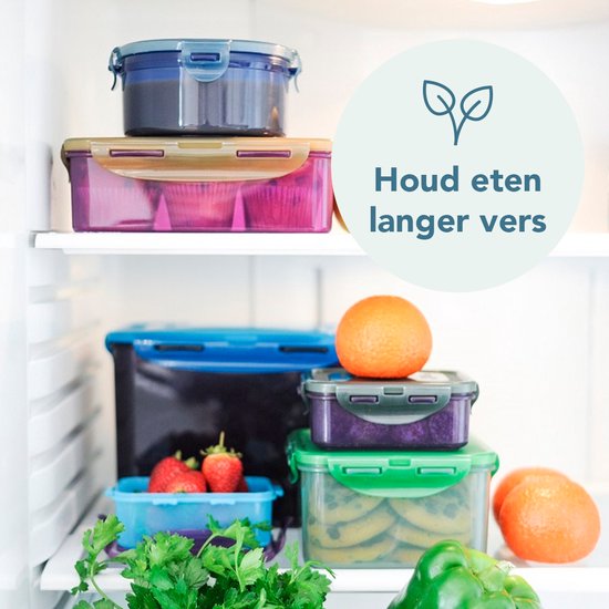 Contenants pour aliments frais Lock & Lock ECO | Boîte à lunch - Lot de 2 pièces - 1 + 1,4 litres