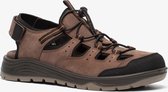Hush Puppies leren heren sandalen - Bruin - Maat 45 - Echt leer - Uitneembare zool