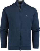 Gant Vest Blauw Classic Cotton Zip Cardigan 8030544/902