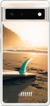 6F hoesje - geschikt voor Google Pixel 6 -  Transparant TPU Case - Sunset Surf #ffffff