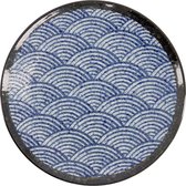 Tokyo Design Studio – Aisai Seigaiha – Assiette Plate – 25 x 3,2 cm