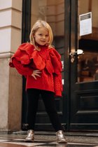 La Olivia Kids -  Gina Red Oversized Sweater - 5Y