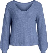 VILA VIPOCA REV L/S V-NECK KNIT TOP Dames Trui - Maat M