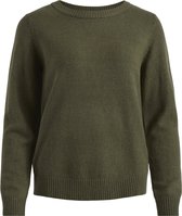 VILA VIRIL O-NECK L/S  KNIT TOP - NOOS Dames Trui - Maat M