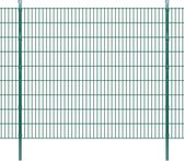 Decoways - Dubbelstaafmatten en palen 2008x1830 mm 42 m groen