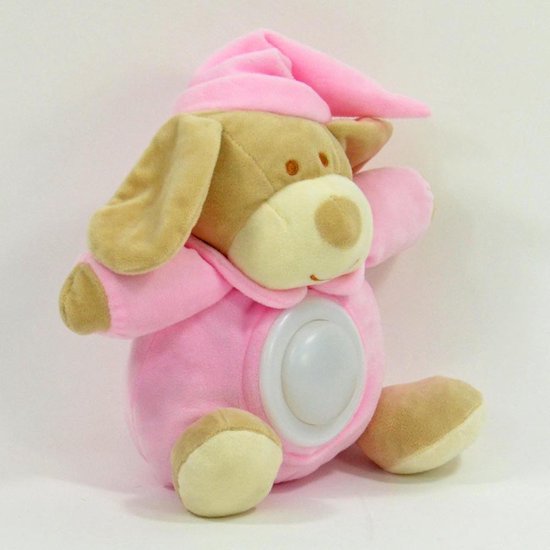 ZAZU Ro de haas baby slaaphulp met oplaadbare batterij – nachtlampje in meerdere kleuren en rustgevende geluiden, wijnsensor, automatische uitschakeling en USB-C-oplaadkabel (beige