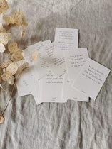 Lieverlief – Set wenskaarten – Inclusief gerecyclede enveloppen – Kleine rijmpjes en gedichtjes