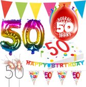 Colourful Celebration feest pakket 50 jaar