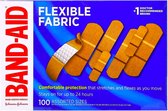 Band Aid, Adhesive Bandages - Flexible Fabric - 100 Assorted Sizes