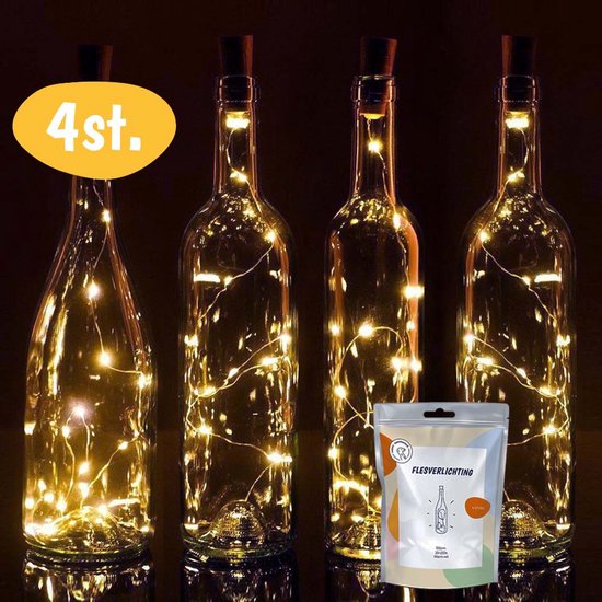 Correspondentie Invloedrijk Aankoop Bottle Light – Fairy Lights - Kamer Decoratie Tieners - Flesverlichting met  Kurk –... | bol.com
