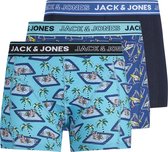 JACK & JONES  JACRELAX FLAMINGO TRUNKS 3-PACK Heren Onderbroek  - Maat S