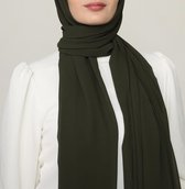 Hoofddoek Chiffon Dark Green– Hijab – Sjaal - Hoofddeksel– Islam – Moslima