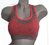 Sport bh maat L/XL Extra comfort Grijs roze
