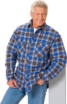 Houthakkershirt, blauw geruit, maat 3XL