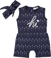 Dirkje - Boxpakje - Met haarband - Blauw - Maat 50