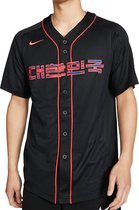 Nike Korea Baseball Jersey - Zwart - Maat L