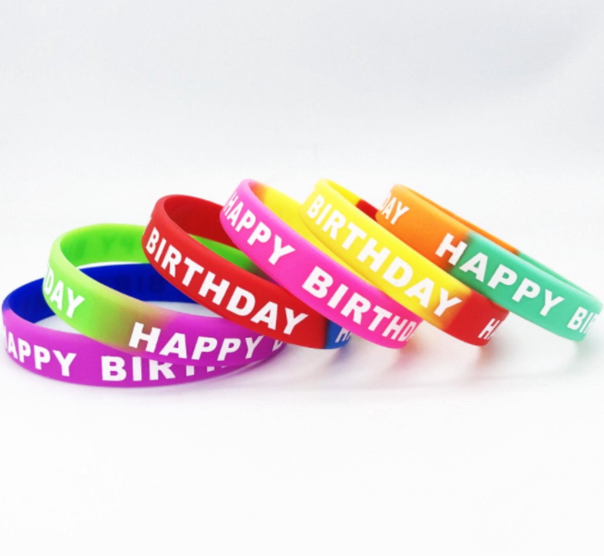 polsbandjes happy birthday - uitnodiging kinderfeestje - uitdeelcadeautjes voor kinderen - verjaardag - discofeestje