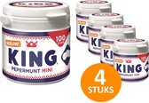 King Mini Pepermunt mini pot 4 potten à 100g - Verfrisser - Koningsdag