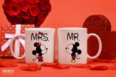 Mr and Mrs couple mug - Customized mokken en bekers - mokken met tekst - mokken - bekers - cadeautje - cadeau voor vrouw - cadeau vor man - keramiek servies - valentijn cadeautje voor haar - 