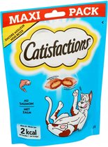 2x - Catisfactions - Kattensnack met Zalm - Maxipack - 2x180g