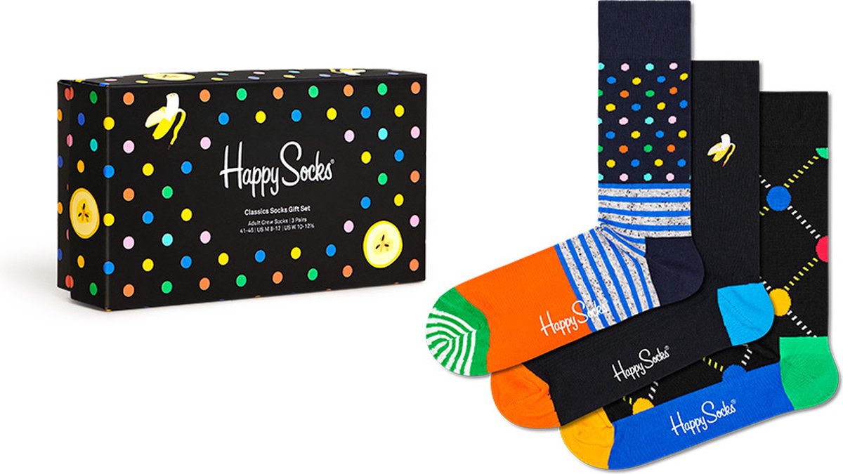 Happy Socks classic giftbox 3P multi II - 36-40
