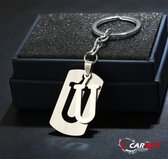 Sleutelhanger Letter U - Cadeau - gift - Naamsleutelhanger