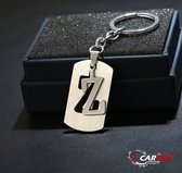 Sleutelhanger Letter Z - Cadeau - gift - Naamsleutelhanger - CARGIFT