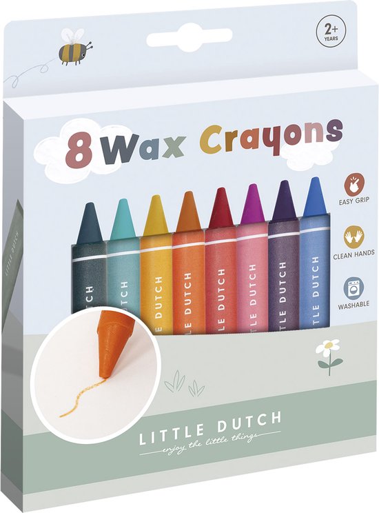 Little Dutch waskrijtjes - creatief speelgoed - kleurkrijt - wasco