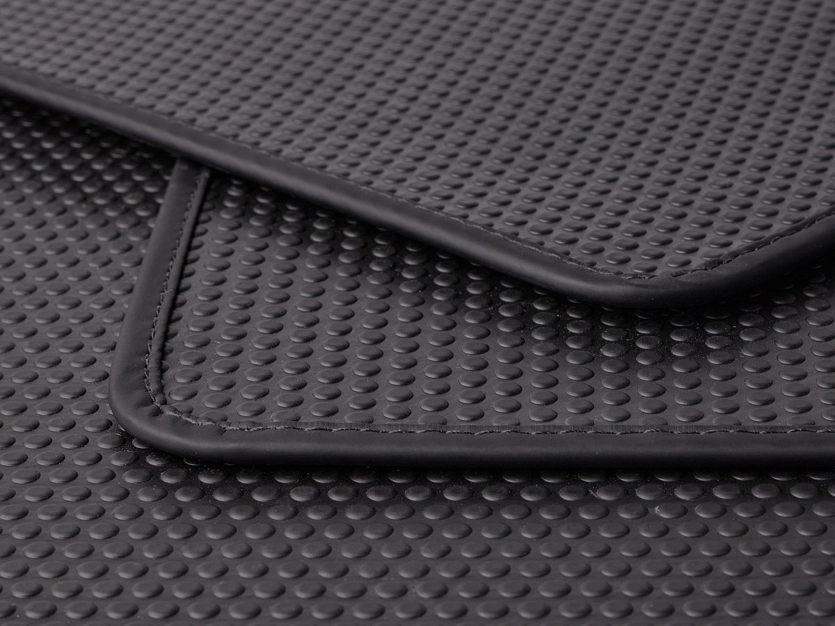 Tapis de sol personnalisés - tissu noir - adaptés pour Nissan