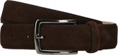 Sacha - Heren - Bruine leren riem met suède - Maat 105